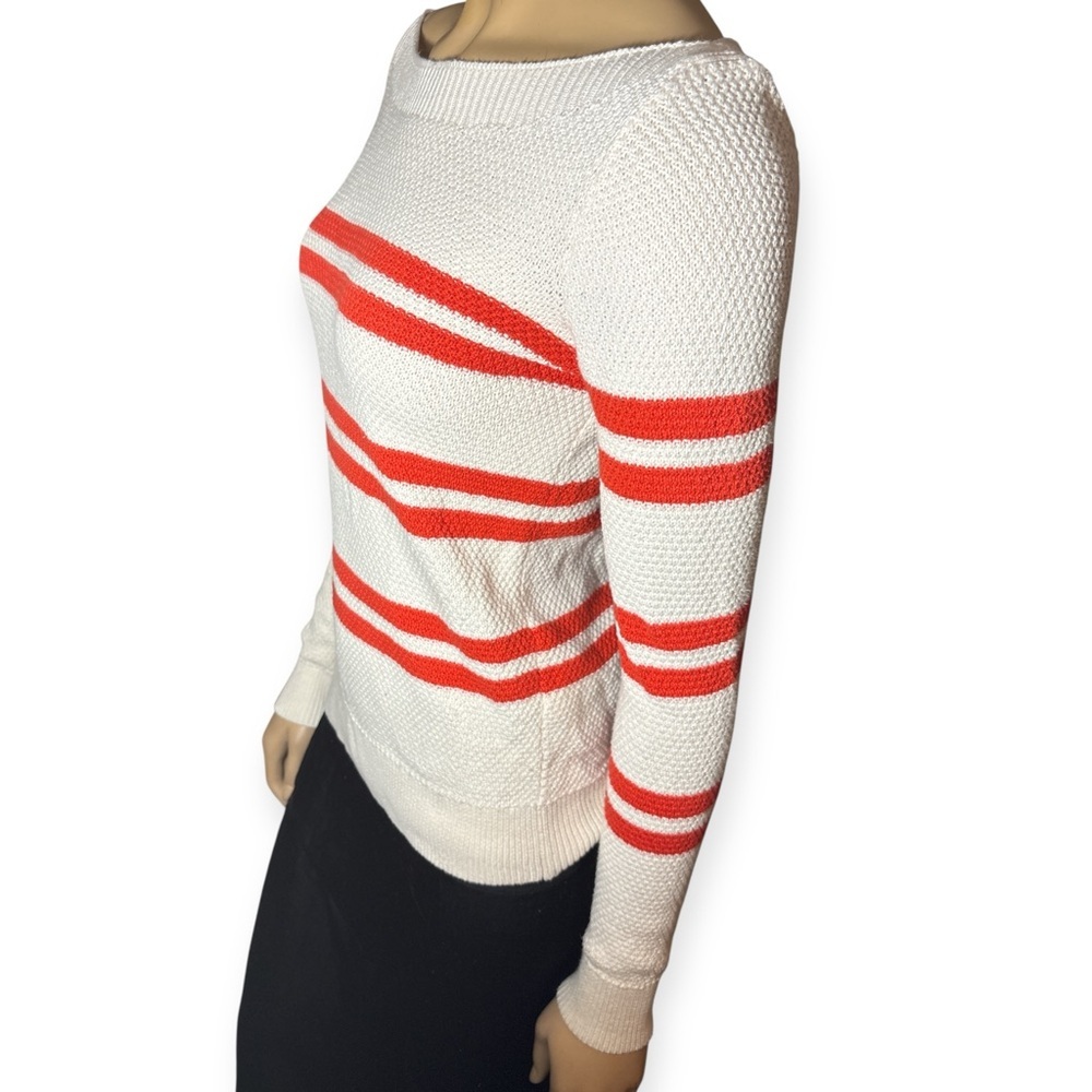 Banana Republic women’s Off-Shoulder nautical preppy long sleeve knit Sweater XS - Picture 5 of 12